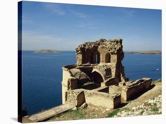 Syria. Qalat Jabar Fortress. Lake Assad-null-Stretched Canvas