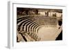 Syria - Shahba,  Roman Theater, Seating-null-Framed Giclee Print