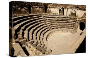 Syria - Shahba,  Roman Theater, Seating-null-Stretched Canvas