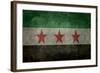 Syrian Interim Government And Syrian National Coalition'S National Flag-Bruce stanfield-Framed Art Print