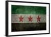 Syrian Interim Government And Syrian National Coalition'S National Flag-Bruce stanfield-Framed Art Print