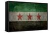 Syrian Interim Government And Syrian National Coalition'S National Flag-Bruce stanfield-Framed Stretched Canvas