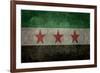 Syrian Interim Government And Syrian National Coalition'S National Flag-Bruce stanfield-Framed Art Print