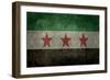 Syrian Interim Government And Syrian National Coalition'S National Flag-Bruce stanfield-Framed Art Print