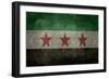 Syrian Interim Government And Syrian National Coalition'S National Flag-Bruce stanfield-Framed Art Print