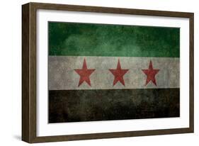 Syrian Interim Government And Syrian National Coalition'S National Flag-Bruce stanfield-Framed Premium Giclee Print