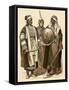 Syrian Man (Left), Woman of Damascus, and an Arab from Baghdad-null-Framed Stretched Canvas