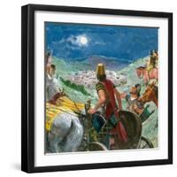 Syrian Troops in Search of Elisha-Clive Uptton-Framed Premium Giclee Print