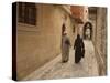 Syrian Women Walking Through Old Town, Al-Jdeida, Aleppo (Haleb), Syria, Middle East-Christian Kober-Stretched Canvas