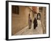 Syrian Women Walking Through Old Town, Al-Jdeida, Aleppo (Haleb), Syria, Middle East-Christian Kober-Framed Photographic Print