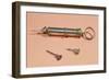 Syringe Invented by Charles-Gabriel Pravaz in 1853 with Various Needles-null-Framed Giclee Print