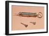 Syringe Invented by Charles-Gabriel Pravaz in 1853 with Various Needles-null-Framed Giclee Print