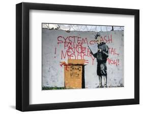 System Crash-Banksy-Framed Giclee Print