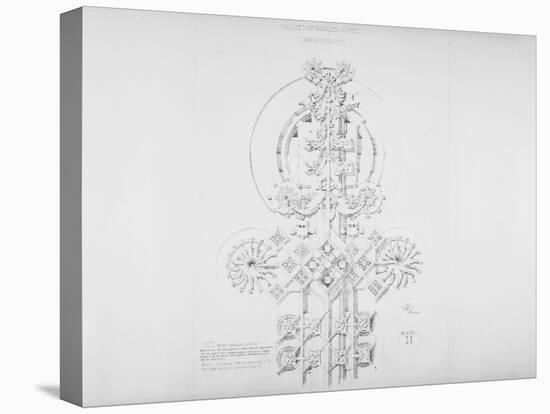 System of Architectural Ornament: Plate 11, Values of Parallel Planes (Parallelism), 1922-23-Louis Sullivan-Stretched Canvas