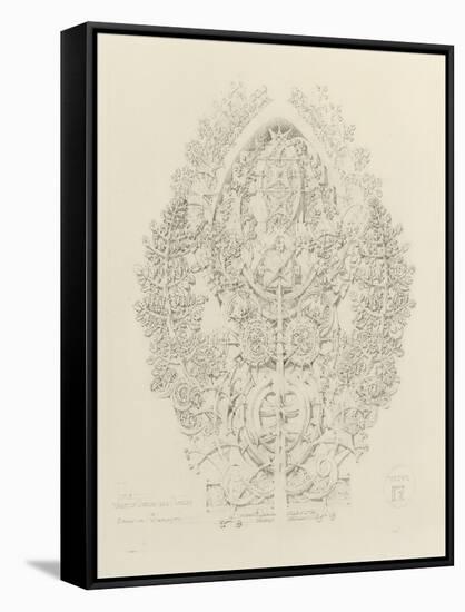System of Architectural Ornament: Plate 12, Values of Overlap and Overlay, 1922-23-Louis Sullivan-Framed Stretched Canvas
