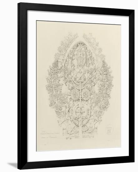 System of Architectural Ornament: Plate 12, Values of Overlap and Overlay, 1922-23-Louis Sullivan-Framed Giclee Print