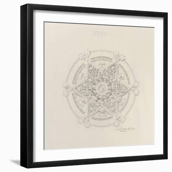 System of Architectural Ornament: Plate 19, Untitled, 1922-23-Louis Sullivan-Framed Giclee Print