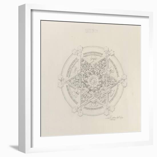 System of Architectural Ornament: Plate 19, Untitled, 1922-23-Louis Sullivan-Framed Giclee Print