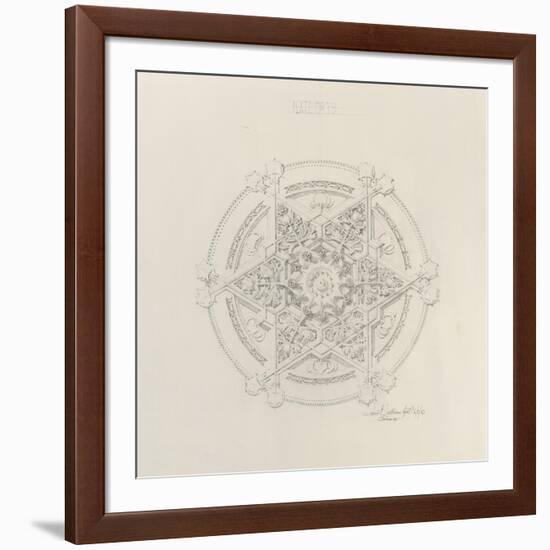 System of Architectural Ornament: Plate 19, Untitled, 1922-23-Louis Sullivan-Framed Giclee Print