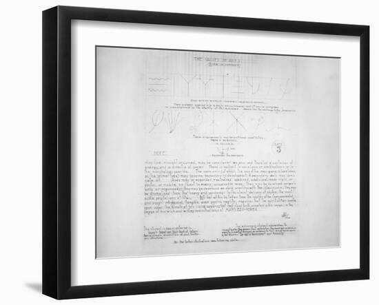 System of Architectural Ornament: Plate 5, the Values of Axes (Life Is Infinite), 1922-23-Louis Sullivan-Framed Giclee Print