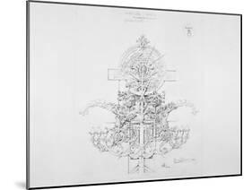 System of Architectural Ornament: Plate 8, Parallel Axes, Further Development, 1922-23-Louis Sullivan-Mounted Giclee Print