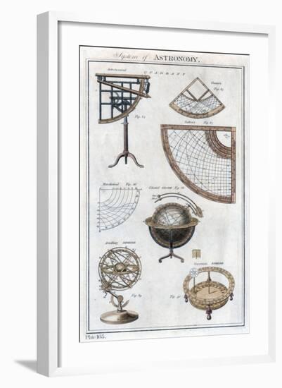 System of Astronomy, C1790-null-Framed Giclee Print