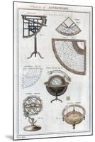 System of Astronomy, C1790-null-Mounted Giclee Print