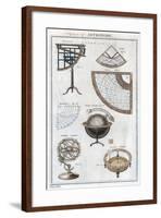 System of Astronomy, C1790-null-Framed Giclee Print