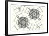System of Hexagonal Turning Plates for Parallel Tracks and Crossed Tracks-null-Framed Giclee Print