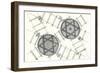 System of Hexagonal Turning Plates for Parallel Tracks and Crossed Tracks-null-Framed Giclee Print