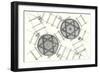 System of Hexagonal Turning Plates for Parallel Tracks and Crossed Tracks-null-Framed Giclee Print