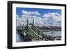 Szabadsag Hid (Liberty Bridge or Freedom Bridge), River Danube and the Town of Pest-Massimo Borchi-Framed Photographic Print