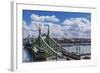 Szabadsag Hid (Liberty Bridge or Freedom Bridge), River Danube and the Town of Pest-Massimo Borchi-Framed Photographic Print