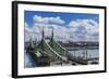 Szabadsag Hid (Liberty Bridge or Freedom Bridge), River Danube and the Town of Pest-Massimo Borchi-Framed Photographic Print