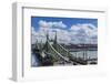 Szabadsag Hid (Liberty Bridge or Freedom Bridge), River Danube and the Town of Pest-Massimo Borchi-Framed Photographic Print