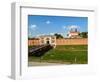 Szczebrzeszyn Gate and Cathedral, Old Town, UNESCO World Heritage Site, Zamosc, Lublin Voivodeship,-Karol Kozlowski-Framed Photographic Print