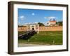 Szczebrzeszyn Gate and Cathedral, Old Town, UNESCO World Heritage Site, Zamosc, Lublin Voivodeship,-Karol Kozlowski-Framed Photographic Print