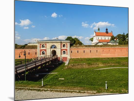 Szczebrzeszyn Gate and Cathedral, Old Town, UNESCO World Heritage Site, Zamosc, Lublin Voivodeship,-Karol Kozlowski-Mounted Photographic Print