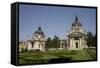 Szechenhyi Baths with its Main Dome and Northern Dome, Budapest, Hungary, Europe-Julian Pottage-Framed Stretched Canvas