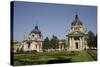 Szechenhyi Baths with its Main Dome and Northern Dome, Budapest, Hungary, Europe-Julian Pottage-Stretched Canvas