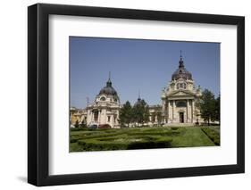 Szechenhyi Baths with its Main Dome and Northern Dome, Budapest, Hungary, Europe-Julian Pottage-Framed Photographic Print