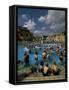 Szechenyi Baths, Budapest, Hungary, Europe-Oliviero Olivieri-Framed Stretched Canvas