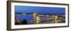 Szechenyi Chain Bridge and the Parliament at Twilight, Budapest, Hungary-Mauricio Abreu-Framed Photographic Print