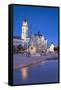 Szechenyi Square at Dusk, Pecs, Southern Transdanubia, Hungary, Europe-Ian Trower-Framed Stretched Canvas