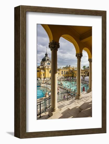 Szechenyi Thermal Baths, Budapest, Hungary, Europe-Ben Pipe-Framed Photographic Print