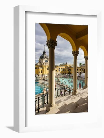 Szechenyi Thermal Baths, Budapest, Hungary, Europe-Ben Pipe-Framed Photographic Print