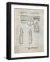 T 1000 Laser Pistol Patent-Cole Borders-Framed Art Print