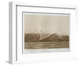 T.1593 Mt. Chimborazo and Mt. Carguairazo, Drawn by Hildebrandt after a Sketch by Humboldt,…-Friedrich Alexander, Baron Von Humboldt-Framed Giclee Print