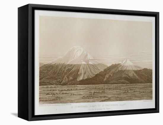 T.1593 Mt. Chimborazo and Mt. Carguairazo, Drawn by Hildebrandt after a Sketch by Humboldt,…-Friedrich Alexander, Baron Von Humboldt-Framed Stretched Canvas