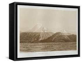 T.1593 Mt. Chimborazo and Mt. Carguairazo, Drawn by Hildebrandt after a Sketch by Humboldt,…-Friedrich Alexander, Baron Von Humboldt-Framed Stretched Canvas